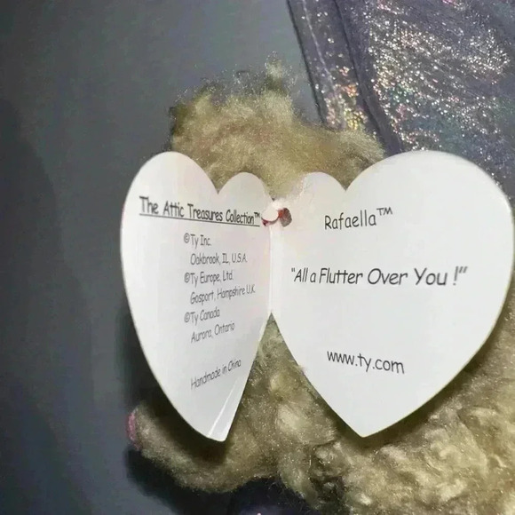 NWT!Lot of 2 TY Attic Treasures Collection Bears 2000Mrs.Santabear/1993Rafaella - Picture 14 of 16